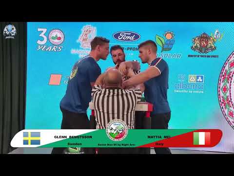 Bengtsson Glenn vs Mei Mattia | Up to 85 kg | XLVI WORLD ARMWRESTLING CHAMPIONSHIP | 2025