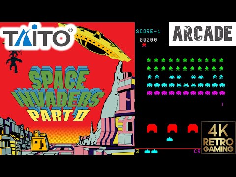 Space Invaders Part 2 Arcade ( Taito 1979 ) 4k Gameplay