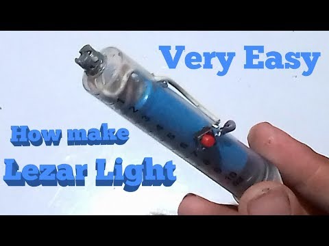 How to make lezar light by old DVD lencs Video