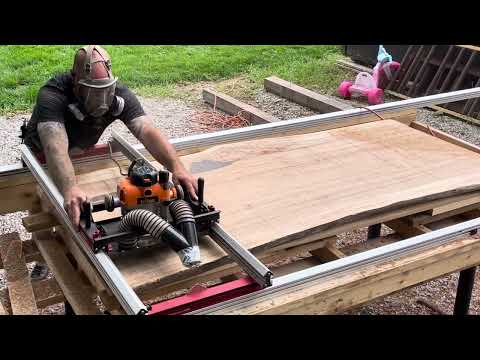 Woodpeckers flattening mill extended version. Works nicely. #woodworking 