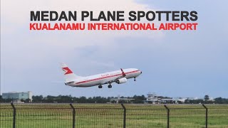 preview picture of video 'Medan Plane Spotters, Pesawat Landing dan Take Off di Kualanamu di Deli Serdang Sumatera Utara'