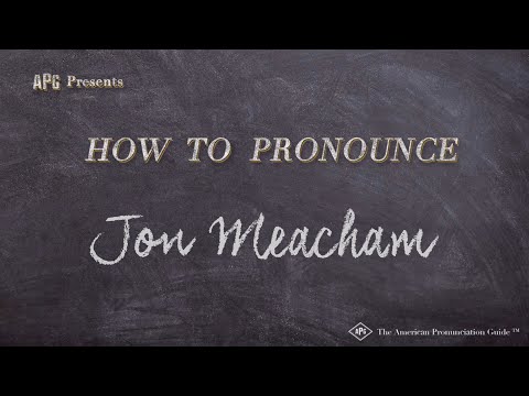 How to Pronounce Jon Meacham (Real Life Examples!)