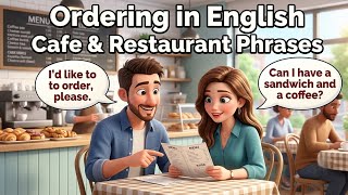 Master Daily English: Ordering Food at a Restaurant! A2-B1 Level Conversation! 
