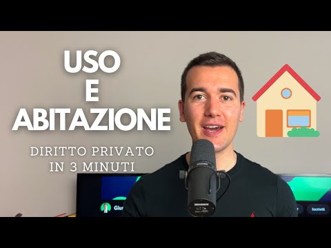 🏡 USO E ABITAZIONE - DIRITTO PRIVATO IN 3 MINUTI 👨🏻‍⚖️⏳
