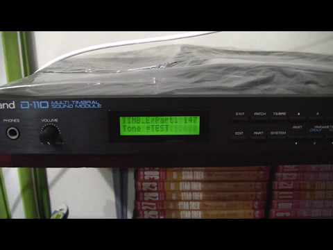 Roland D-110 tutorials - writing tones into timbre memories