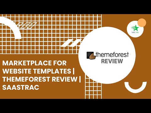 Marketplace for Website Templates | ThemeForest Review | SaasTrac