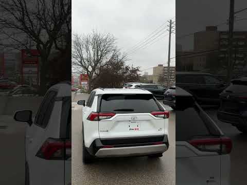 2025 Toyota RAV4 Hybrid SE AWD in White for sale at Forbes Waterloo Toyota in Waterloo, ON
