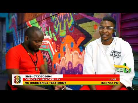 Kingkillah talking about his music journey as he perfornms  live on Luyaa TV #kingkillah #ngomma