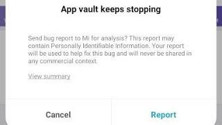 How to fix App vault  keeps stopping mi | Xiaomi | redmi | app vault has stopped problem solved