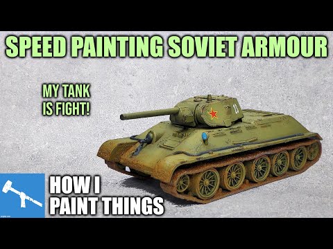 Simple Green! - Speed Painting WWII Soviet Armour [How I Paint Things]