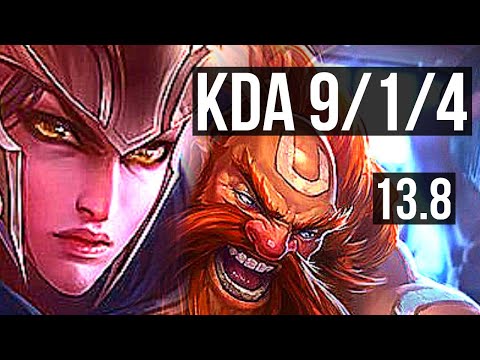 QUINN vs GRAGAS (TOP) | Rank 1 Quinn, 9/1/4, 1200+ games, Godlike | KR Challenger | 13.8