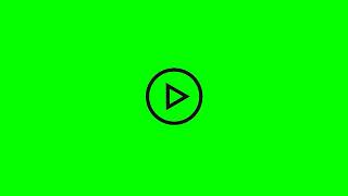 Play and Pause Button GREEN SCREEN HD 1080p60fps +