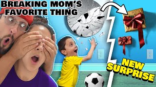 Breaking Mom's Things & Replacing them with SURPRISE! (FV Family)