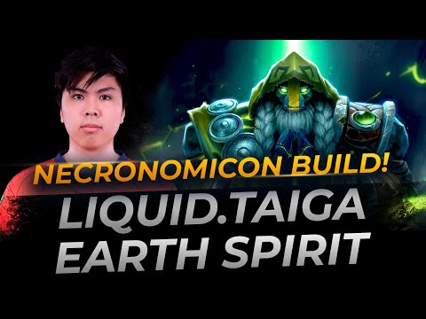 Earth Spirit by Taiga with Necronomicon | Full Gameplay Dota 2 Replay