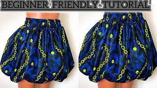 The EASIEST Bubble/Ballon  Skirt for Beginners (No Zipper Needed