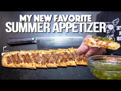 MY NEW FAVORITE (GRILLED) SUMMER APPETIZER...OH SNAP! | SAM THE COOKING GUY