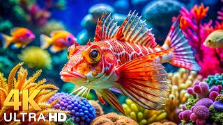 DREAM AQUARIUM 4K - Marine Life, Sea Animals and Coral Reef - Fish Tank Sounds for Deep Sleep #5