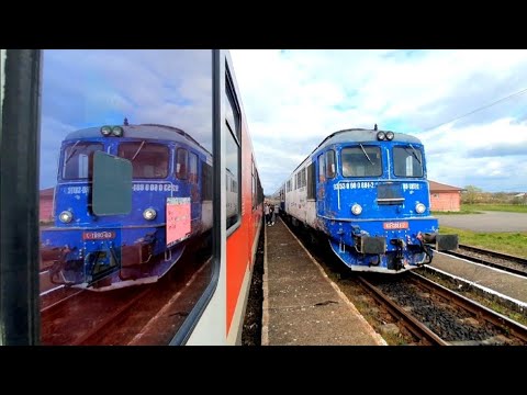 Cruce în stația CFR Satulung pe Someș între IRC 10693 și R 4046 cu fluieroasa 881 - 10.04.2023