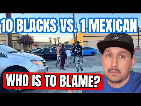 Ten Blacks Jumping A Hispanic Older Man. My Opinion.