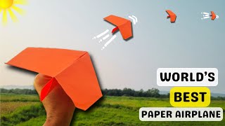 How to make BEST Paper Airplane in just 2 Minutes | Paper Airplane | DIY | Paper Craft