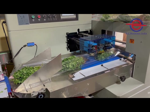 Horizontal Flow Wrap Machine - Leafy Vegetable Packing Machine ...