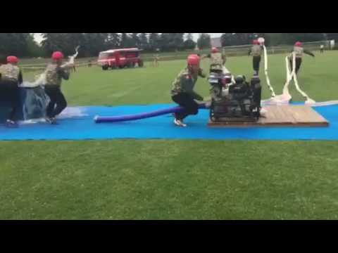 25.6. 2017. Záhoracká Hasičská Liga - Sobotište (DHZ Prievaly- druhý pokus, čas. 24:60 ss, 9 miesto)