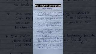 Capital budgeting-Meaning #education #study #shorts