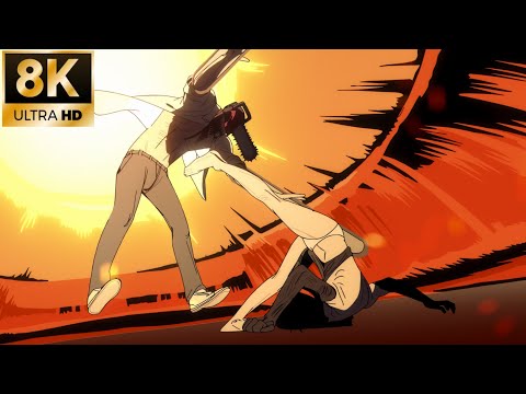 Denji vs Reze 4K Sakuga Preview - Chainsaw Man Reze Movie