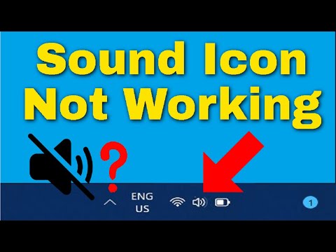 Sound Icon Not Working in Taskbar Windows 11