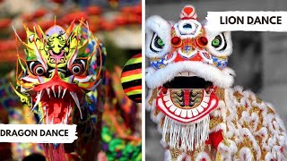 Lion and Dragon Performance in Singapore Sports Hub Kallang | Lunar New Year Celebrations Singapore