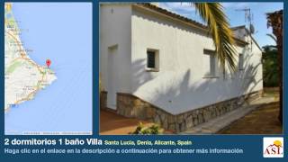 preview picture of video '2 dormitorios 1 baño Villa se Vende en Santa Lucia, Denia, Alicante, Spain'