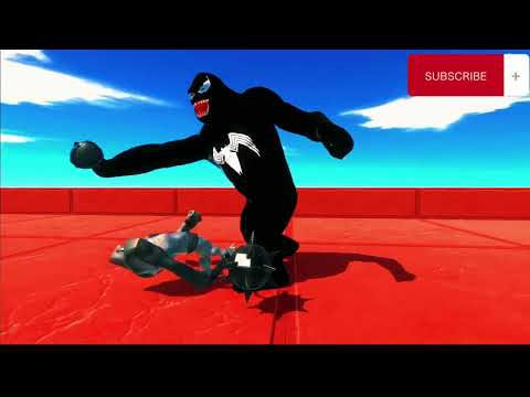 VENOM GORO vs SUPERMAN T-REX DEATH RUN - Animal Revolt Battle Simulator