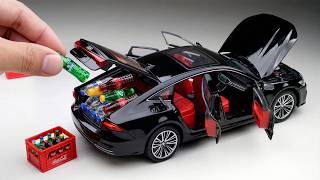Unboxing of Black Audi A7 1:24 Scale Diecast Model Car 🖤 RP