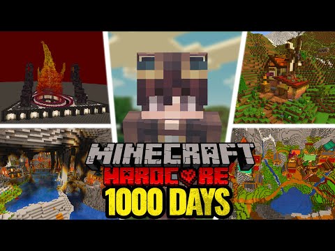 I Survived 1000 Days in Minecraft Hardcore (WORLD DOWNLOAD)