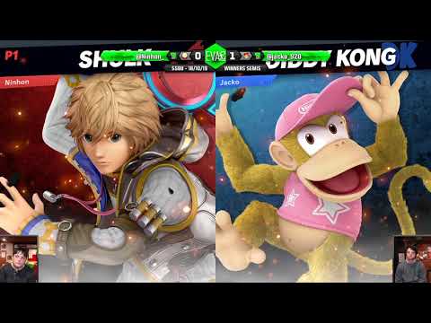 EVAC 18/10/19 - SSBU - Ninhon (Shulk) vs VLT | Jacko (Diddy Kong) - Losers Bracket