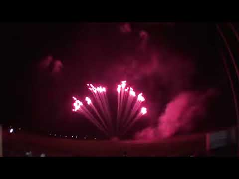 CAKE IN A ROW - 10 RAN - FAN shape - RED MINES - SR303005 - TARRA pyrotechnik