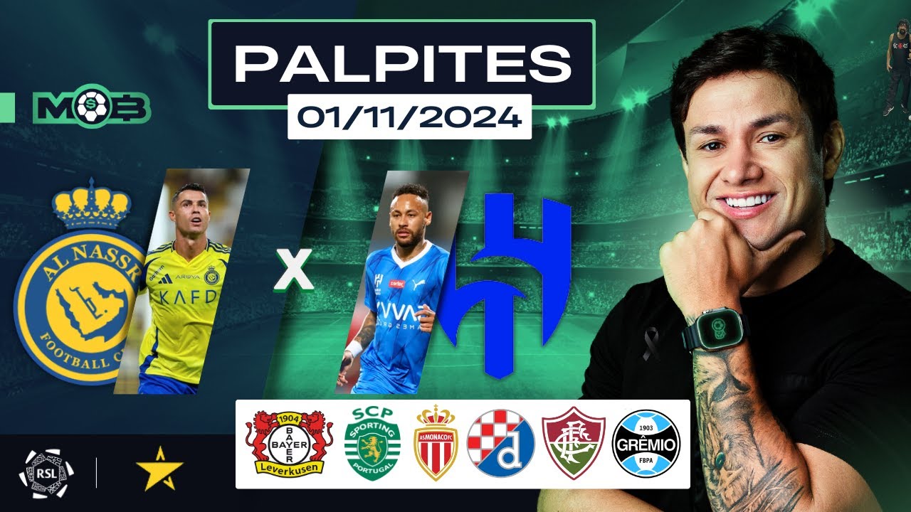 PALPITES DE FUTEBOL PARA O DIA 01 11 2024 + BILHETE PRONTO (SEXTOU NO MUNDO BET)