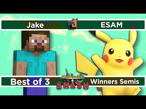 ESAM (Pikachu) vs Jake (Steve) Winners Semis - Boardwalk Smash #38 - SSBU