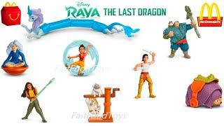2021 McDONALD'S DISNEY RAYA AND THE LAST DRAGON MOVIE HAPPY MEAL TOYS NEXT AFTER POKEMON FULL SET 8