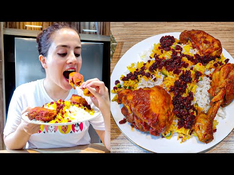 How To Make Iranian Barberry Rice With Chicken !!!