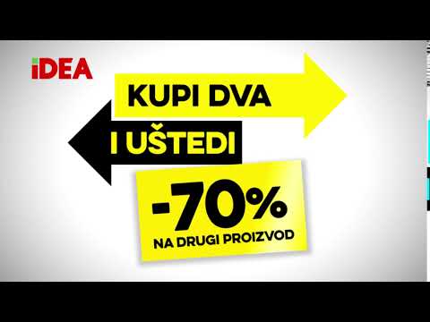 IDEA: Kupi dva i uštedi -70% popusta na drugi proizvod 24.11 - 26.11.2017.