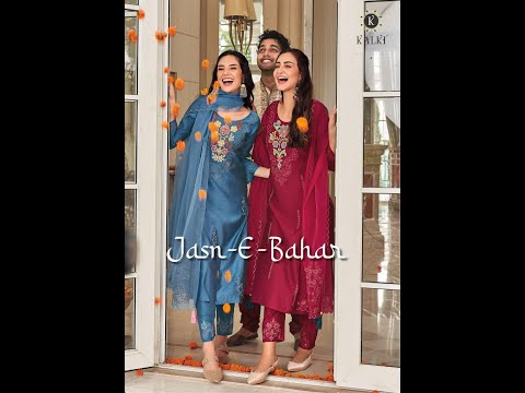 Straight pure viscose jasn-e-bahar by kalki fashion kurti wh...
