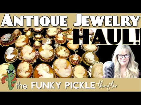 FABULOUS Antique & Vintage JEWELRY Haul Nothin' but CAMEOS!!!
