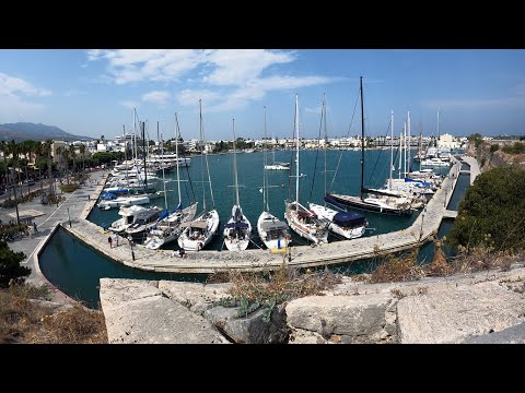 Cycling from Tigaki to Kos Town to explore the old town (4K)