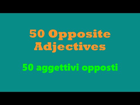 50 Opposite Adjectives - Learn Filipino ~ Italian with Ivi