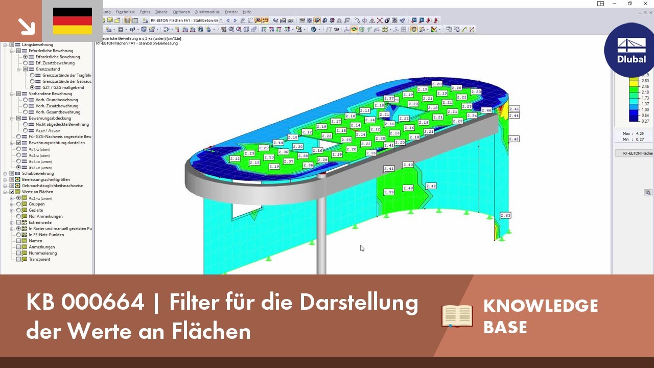 KB 000664 | Filter für die Darstellung der Werte an Flächen