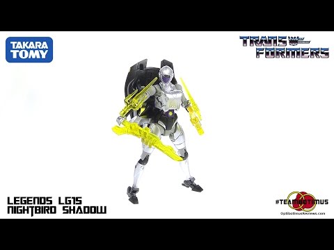 Takara Tomy Transformers Legends Deluxe Class Nightbird Shadow Video Review