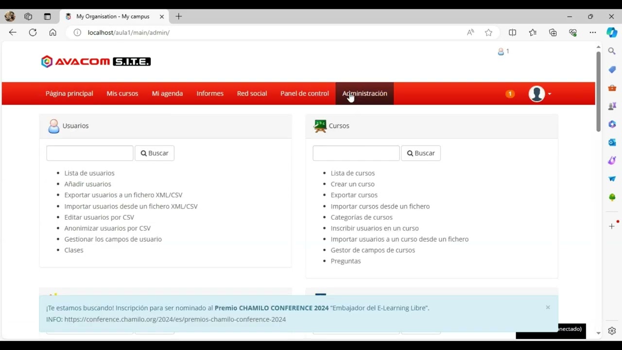 2.2 Crear usuario Profesor con Privilegios de administrador