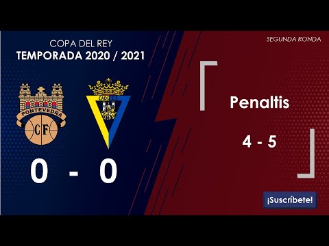 COPA DEL REY - Pontevedra 0 - 0 Cádiz. Penaltis: 4 - 5