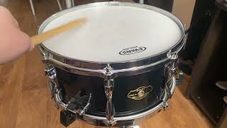 Video thumbnail for TAMA superstar 14*6,5 ( evans power center / evans hazy 300) by artuzon